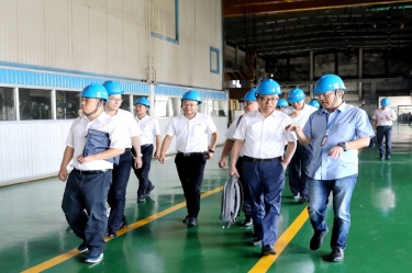 2020年9月8日,时任商务部亚洲司副司长杨伟群、马来西亚驻华使馆公使施志光莅临云顶国际官网纸业对马来西亚项目进行调研